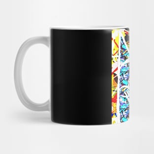 cat splash abstract 2 Mug